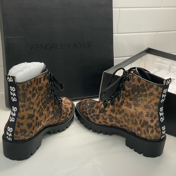 KENDALL + KYLIE EPIC LEOPARD COMBAT BOOTS EURO 36 NEW - Picture 8 of 16
